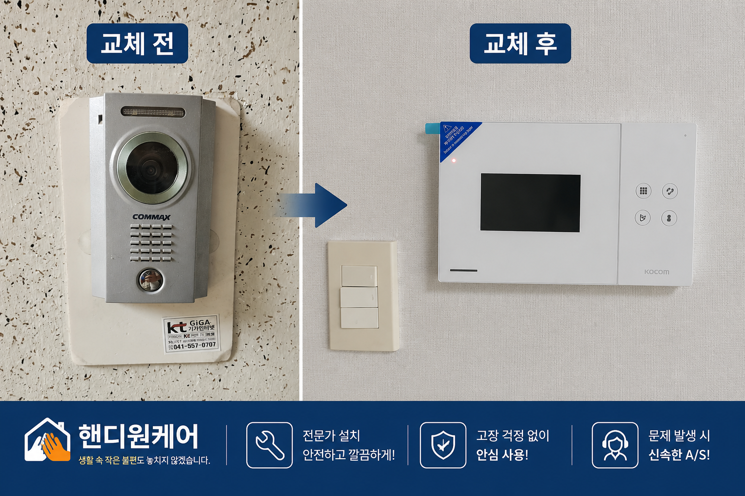 비디오폰 교체