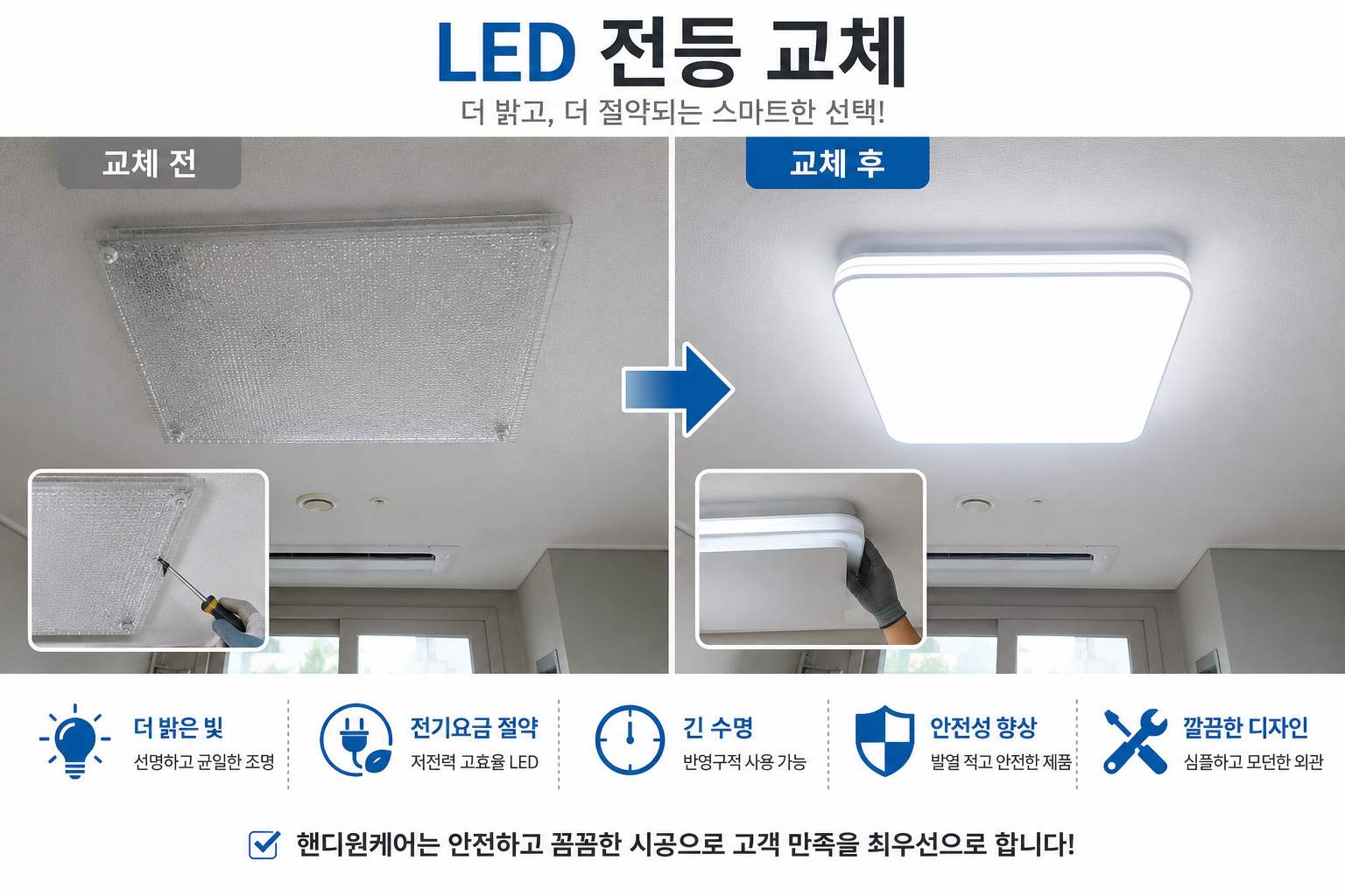 전등 교체